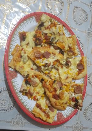 A picture of Soft & thin crust pizza.