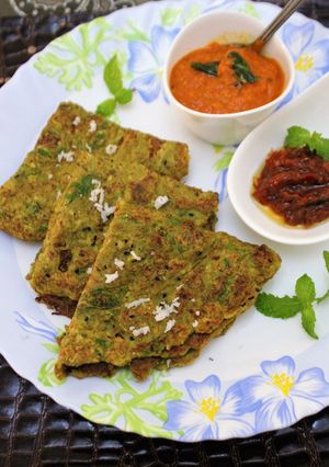 A picture of Whole Masoor Dal Cheela.