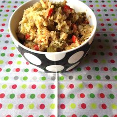 A picture of Paleo Dirty Rice.