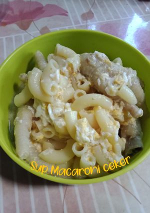 Foto resep Sup macaroni ceker