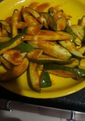 A picture of Instant Kachi ambi pickle.