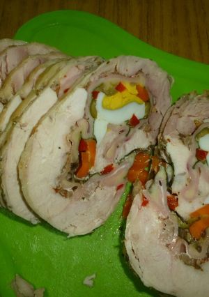 Una foto de Pollo arrollado