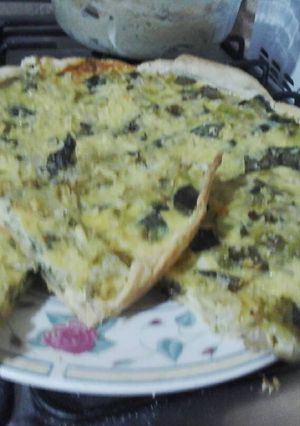 Una foto de Tarta de puerros