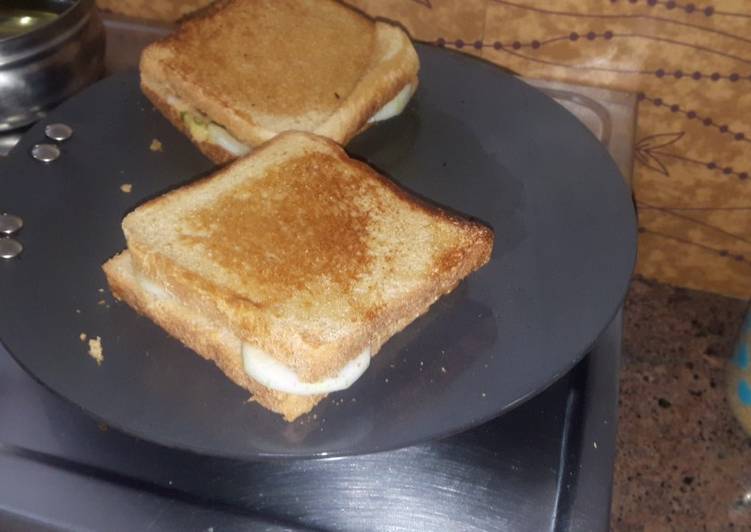 Recipe of Speedy Paneer malai sandwich