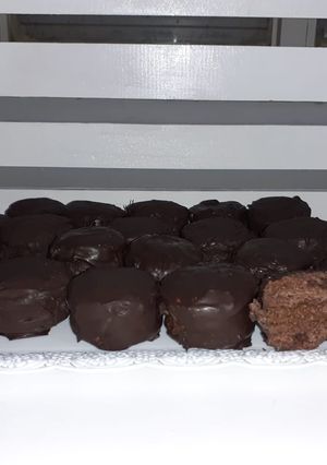 Una foto de Alfajores de chocolate
