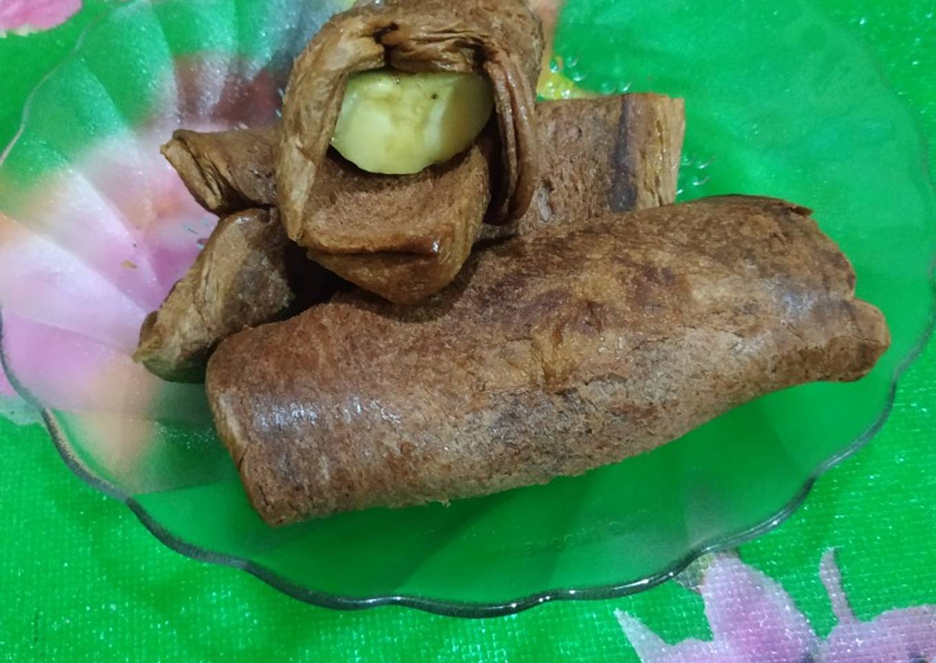 Roti bakar selei pisang