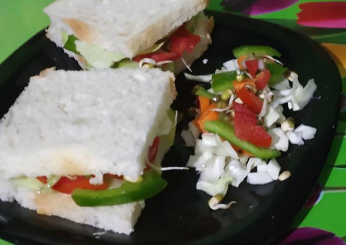 Simple Way to Prepare Favorite Bread Sprout Sandwich