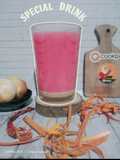 Wedang secang susu jahe