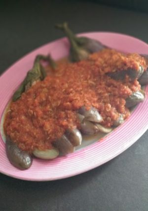 Foto resep Terong Balado Rebon #PedesSedeP