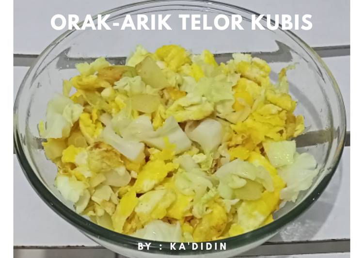 Cara Gampang Masak Orak-Arik Telor Kubis yang Sedap