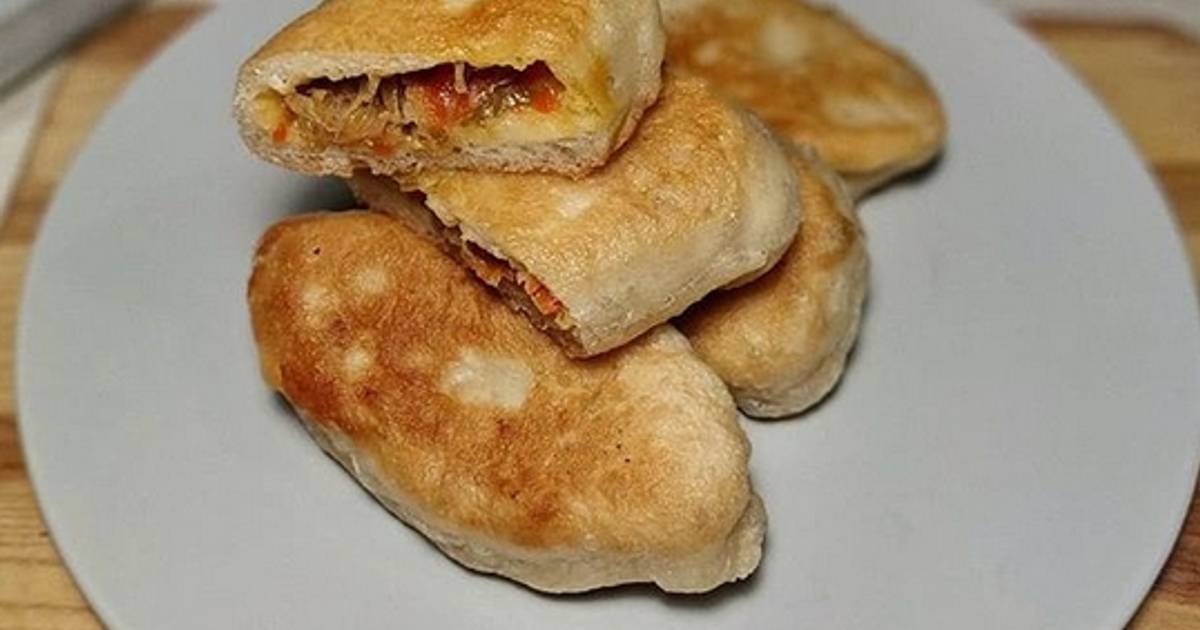 Вкусное тесто для пирожков на сковороде пошаговый рецепт с фото