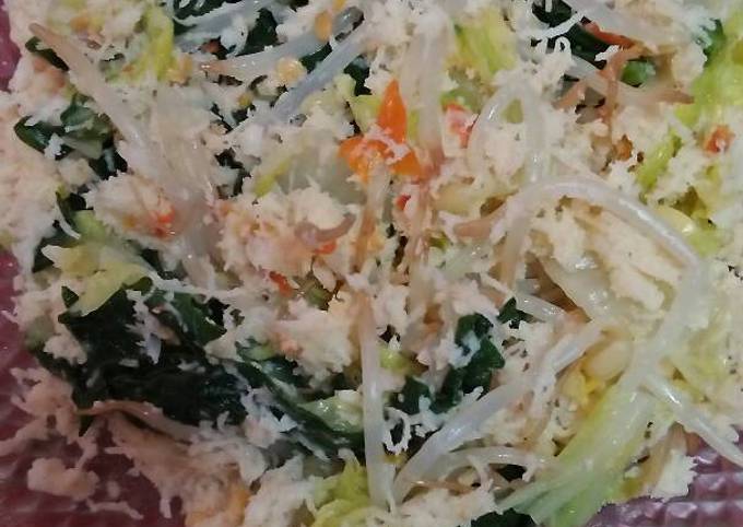 Ini dia! Resep gampang membuat Urap urap sayur (bumbu kukus) dijamin gurih