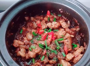 Hình của món Kho quẹt ba rọi.