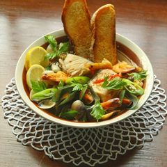 A picture of Spicy Seafood Soup.