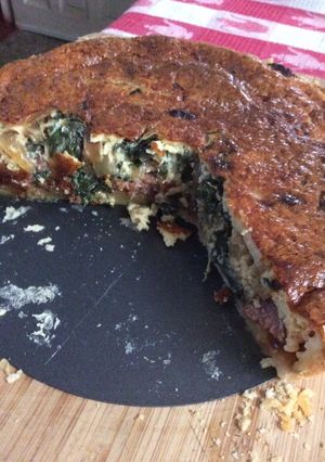 Una foto de Quiche o tarta de acelgas