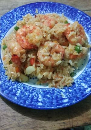 Una foto de Arroz Integral con Langostinos