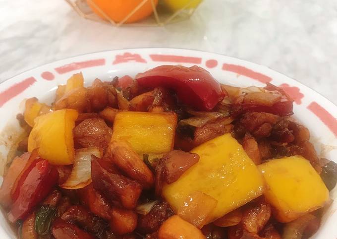 Bagaimana Membuat Ayam kungpau praktis, Enak Banget