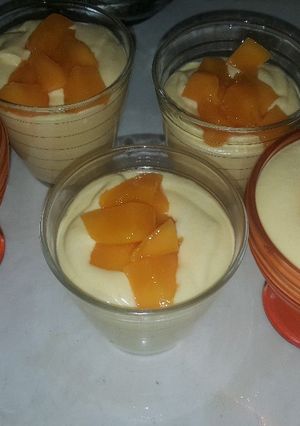 Una foto de Mousse de mango sin grenetina