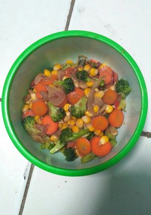 Foto resep Tumis Brokoli, wortel, jagung saus tiram