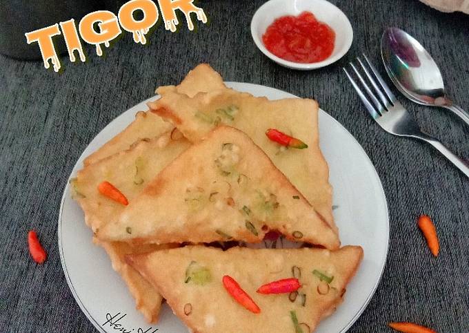 Cara Bikin TiGor(Roti Goreng) Bahan Sederhana