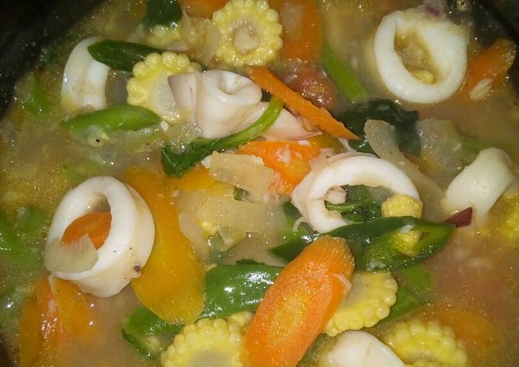 Resep Capcay Kuah Cumi yang Lezat