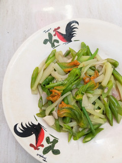 Foto resep Tumis Labu Siam, Buncis, Bunga Labu Kuning