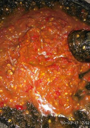 Foto resep Sambel pecel lele