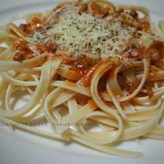 A picture of Pasta Bolognese Sauce Simple#PR_Pasta.