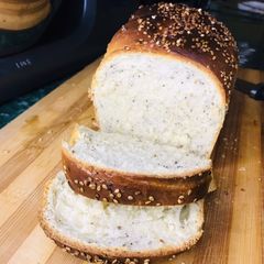 A picture of Homemade seeded bread.
