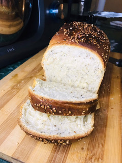 A picture of Homemade seeded bread.