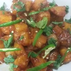 A picture of Aloo Manchurian.