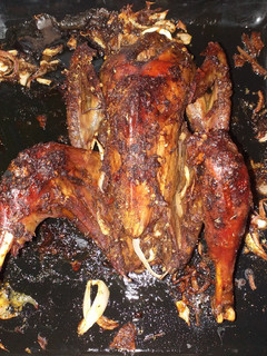 A picture of Whole baked chicken.