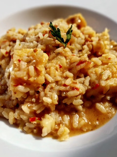 Una foto de Arroz meloso con bacalao