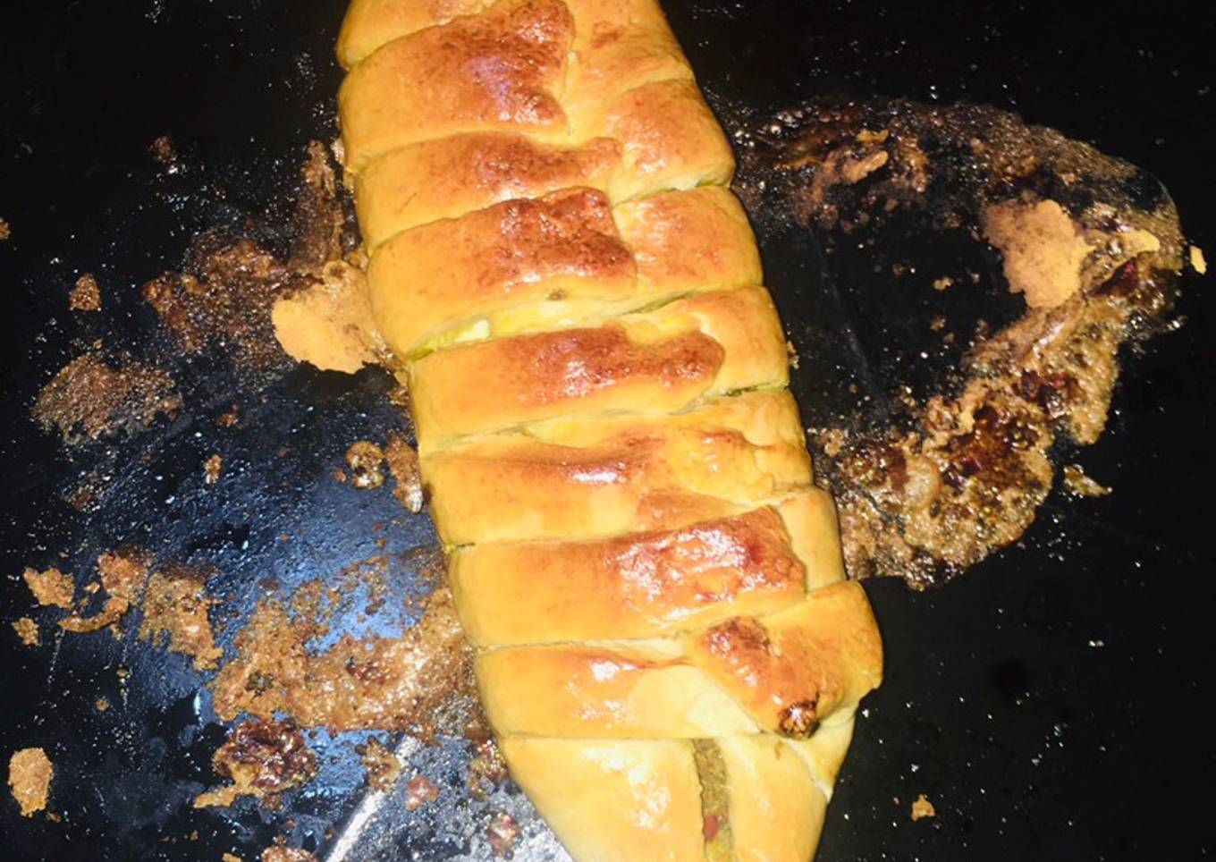 Chicken stuffed bread🍽🥖🍗