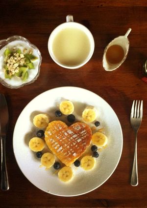 蜂蜜豆渣鬆餅 的食譜成品照片