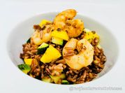 Una foto di gamberi curry