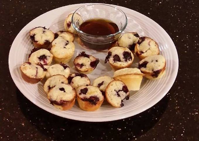 Mini Muffin Blueberry Pancakes
