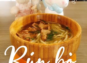Hình của món Bún bò cho em bé.