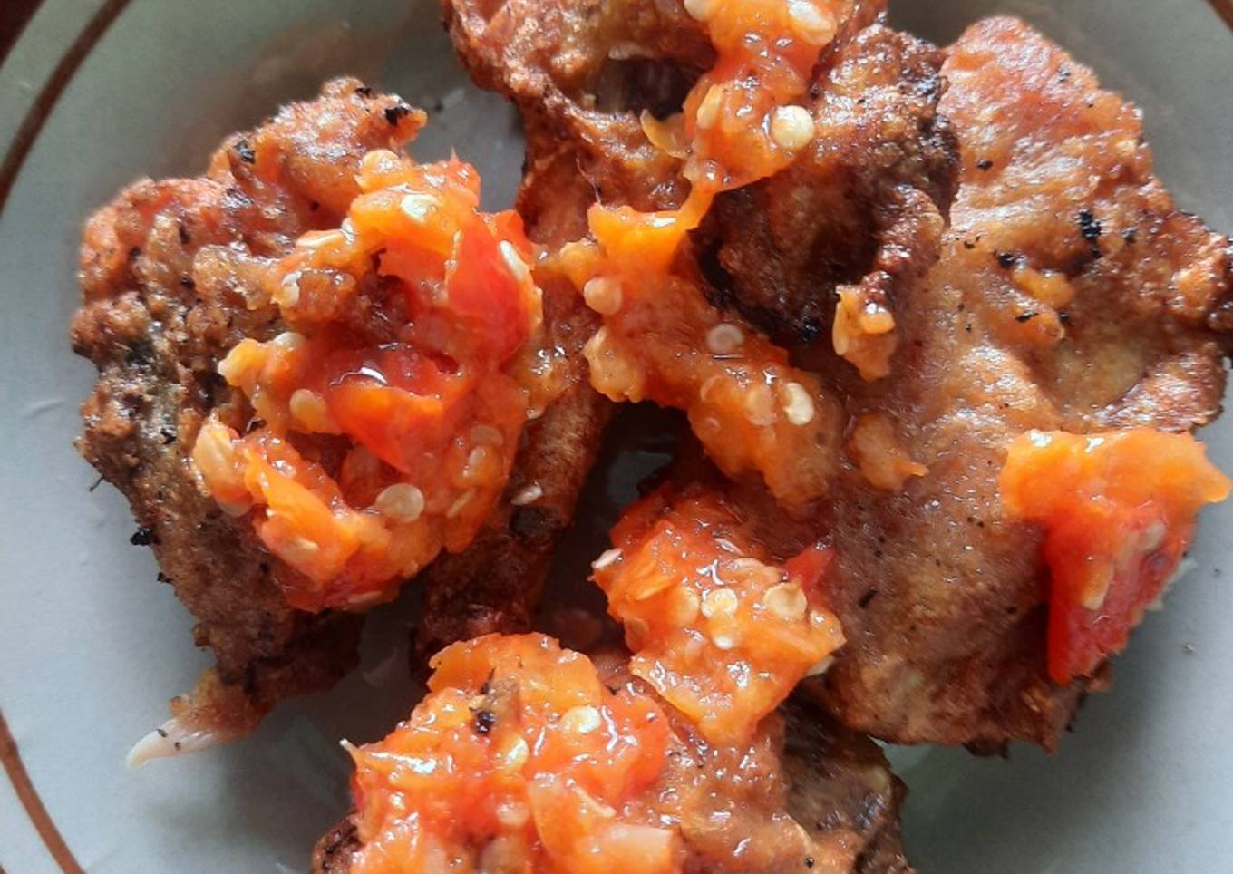 102. Ayam Goreng Terasi Tepung Kriuk Kriuk