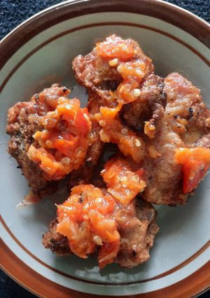 Foto resep 102. Ayam Goreng Terasi Tepung Kriuk Kriuk