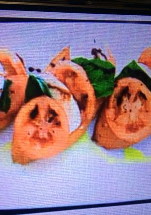 A picture of Plum tomatoes and Bocconcini Bruschetta.