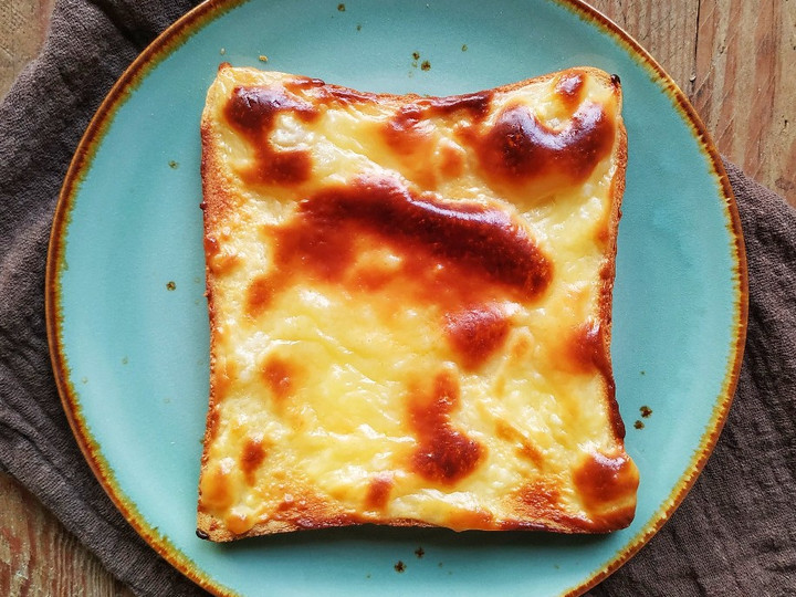 Standar Bagaimana cara membuat Milk Cheese Toast / Roti Panggang Susu Keju  nagih banget