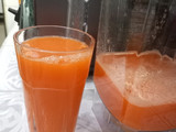 Carrot and pineapple juice