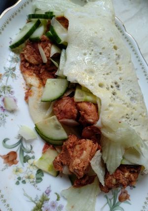 Foto resep Chicken wrap (less carbo)