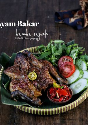 Foto resep Ayam bakar bumbu rujak