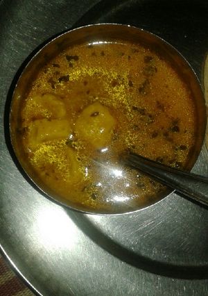 A picture of Gatte ki subji.