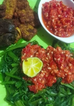 Foto resep Rujak kangkung