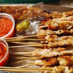A picture of Sate Taichan bumbu samba Asam manis.
