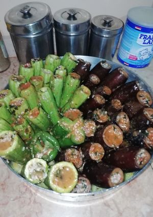 صورة لوصفة محشي كوسه وبتنجان 🍆🥒