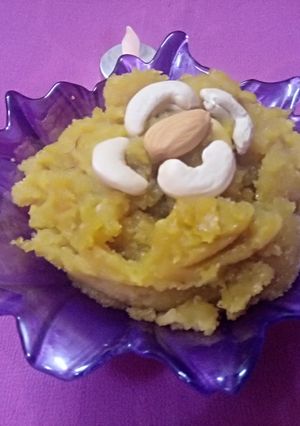 A picture of Rajgira halwa.